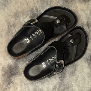 Birkenstock Black Slide Sandals